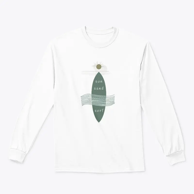 Sun, sand and surf minimal design Tee