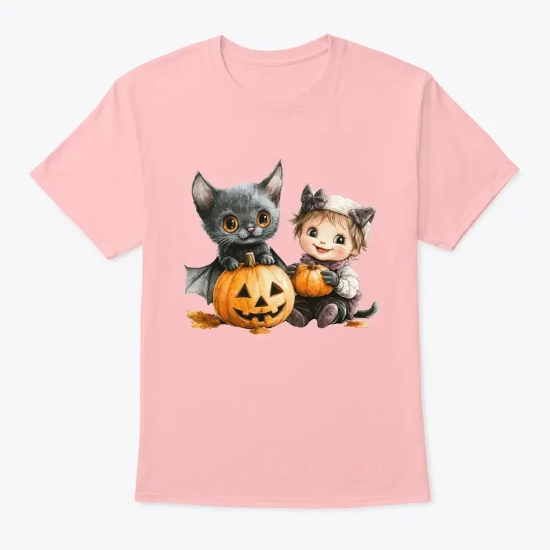 Bat Cat and Pumpkin Baby